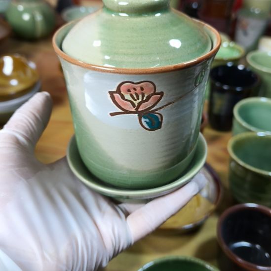 瓷片磁州窑五厂盘碗壶杯有瑕疵