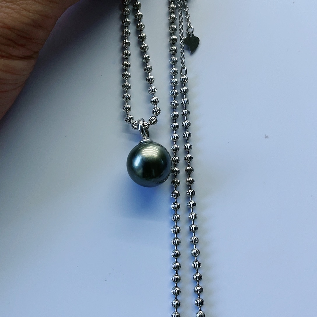 海水珍珠颈饰银S925镶嵌