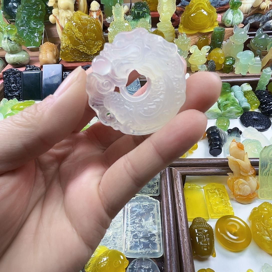 岫玉未镶嵌吊坠(不含链)