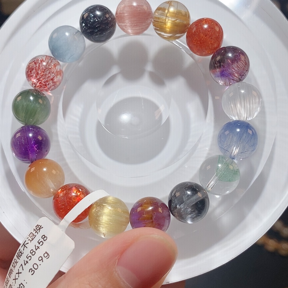 水晶手链未镶嵌F多宝11