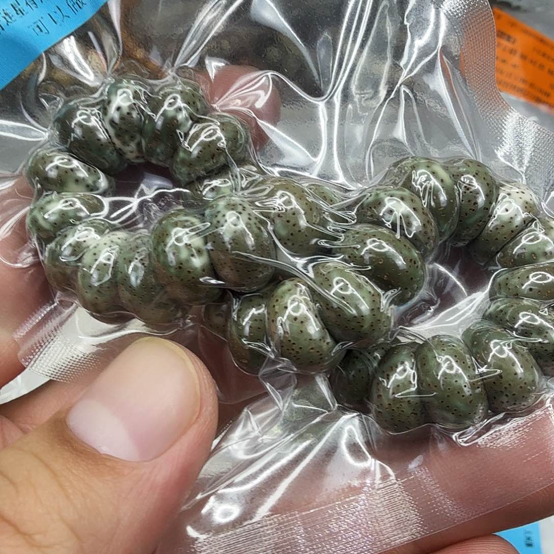 星月菩提手串31高端绿星月菩提单圈大肠1.3