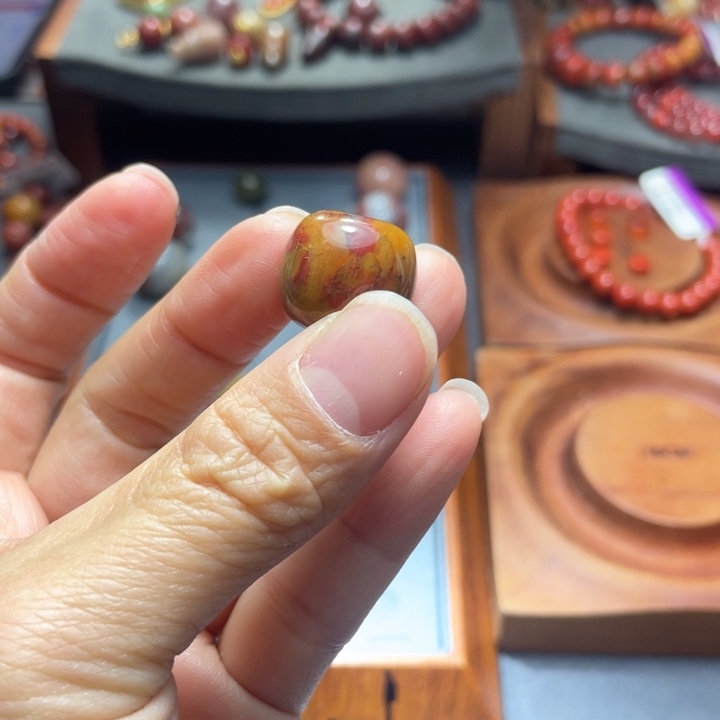 南红玛瑙未镶嵌单珠17多样性发1