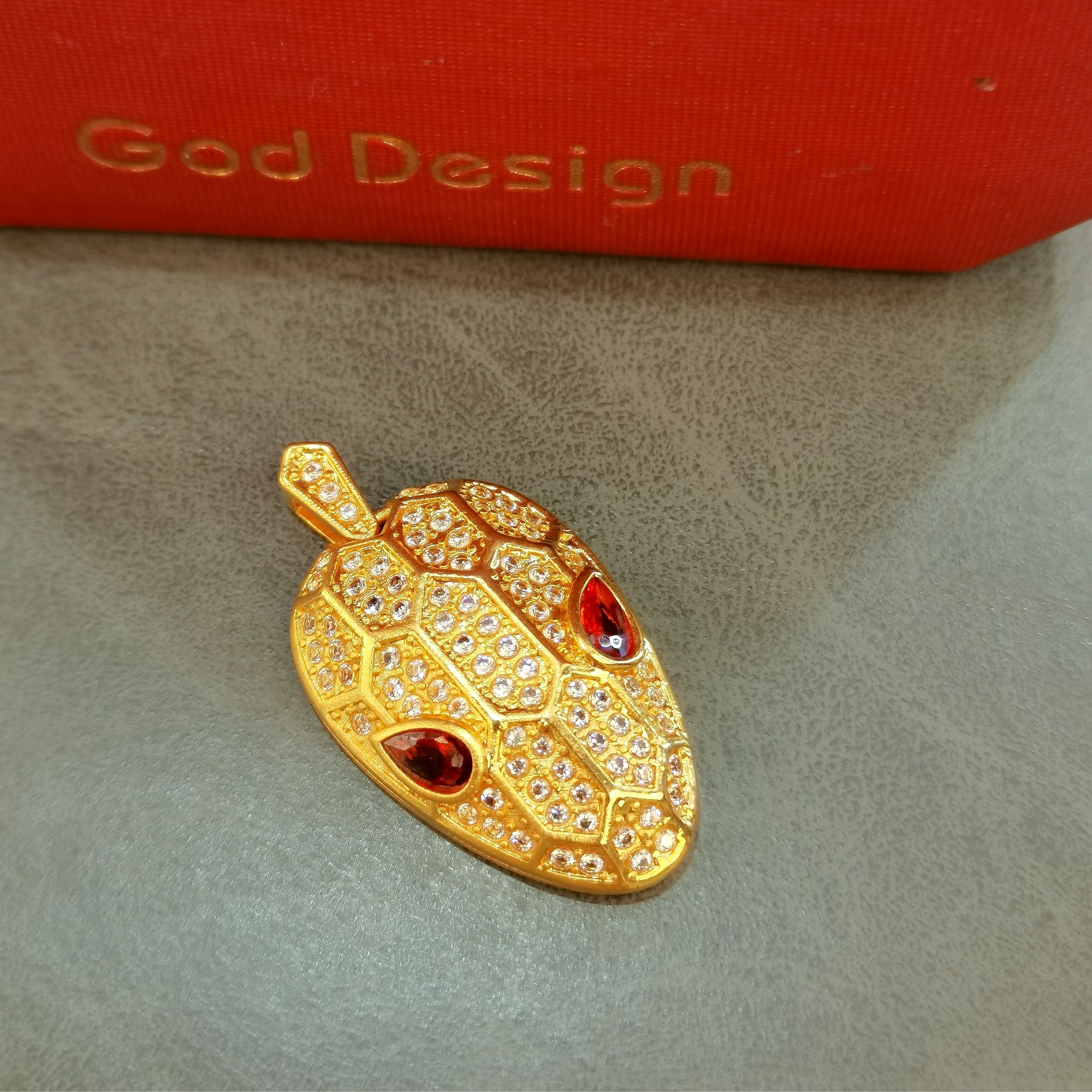 【柴柴专属】18k金黑玛瑙灵蛇红色版