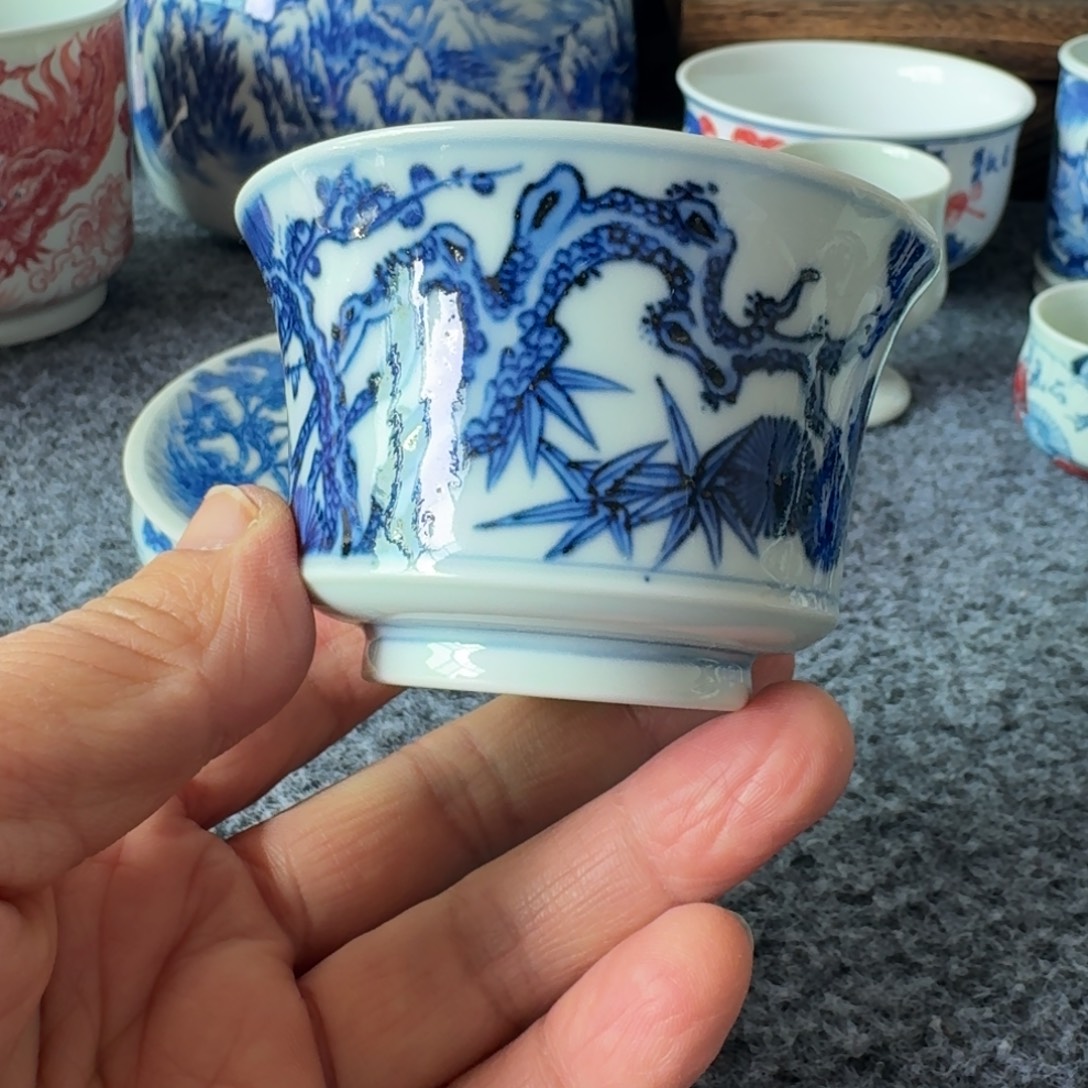 现代景德镇陶瓷手绘茶具