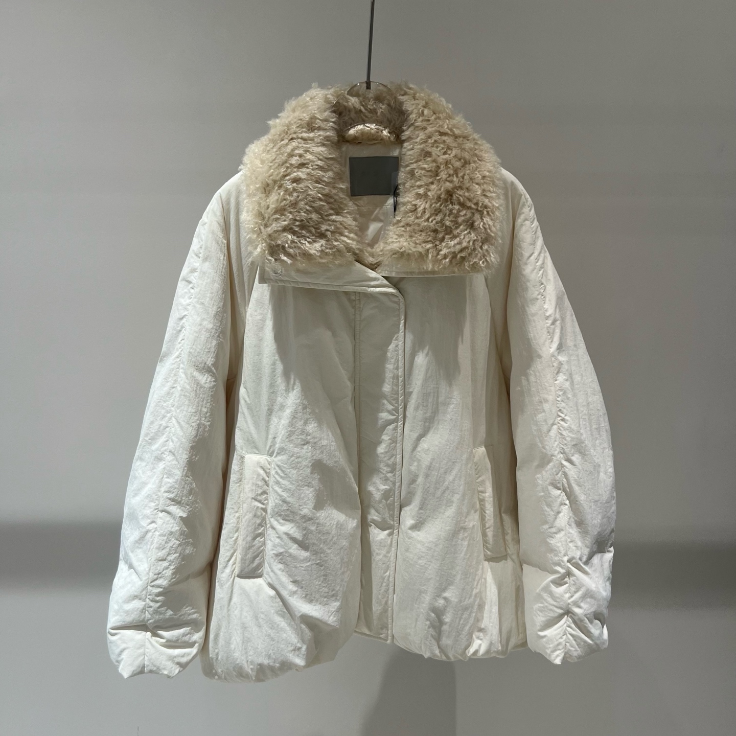 羽绒服-韩版保暖白鸭绒花苞廓形设计时髦个性羽绒服4015