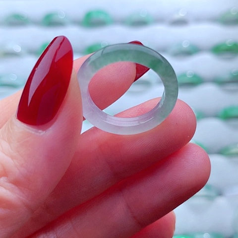 翡翠戒圈未镶嵌天然翡翠