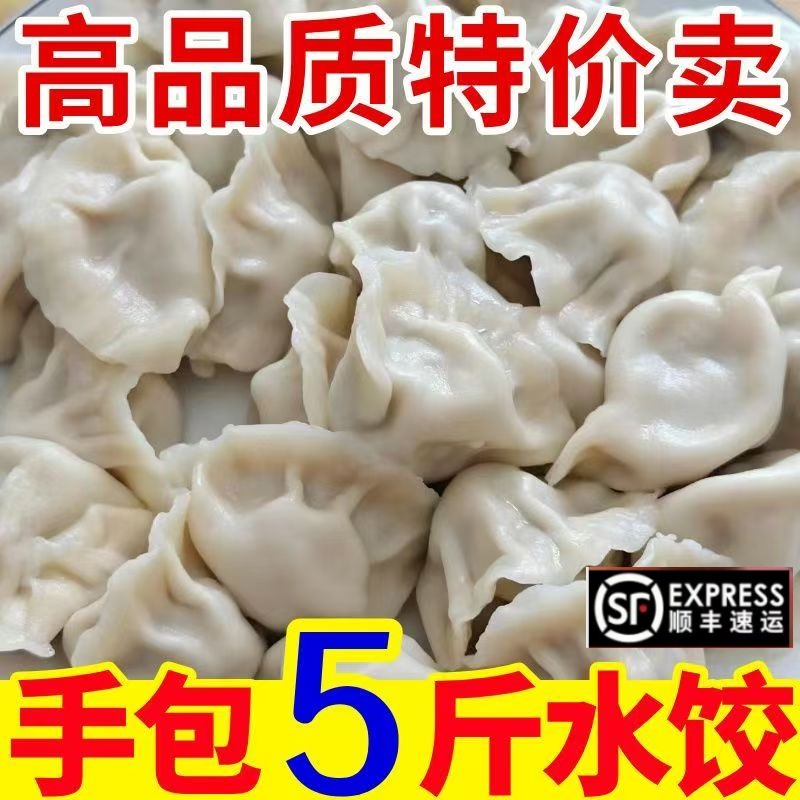 （顺丰到家）5斤大娘手包水饺牛羊猪肉大馅手工茴香韭菜速冻水饺