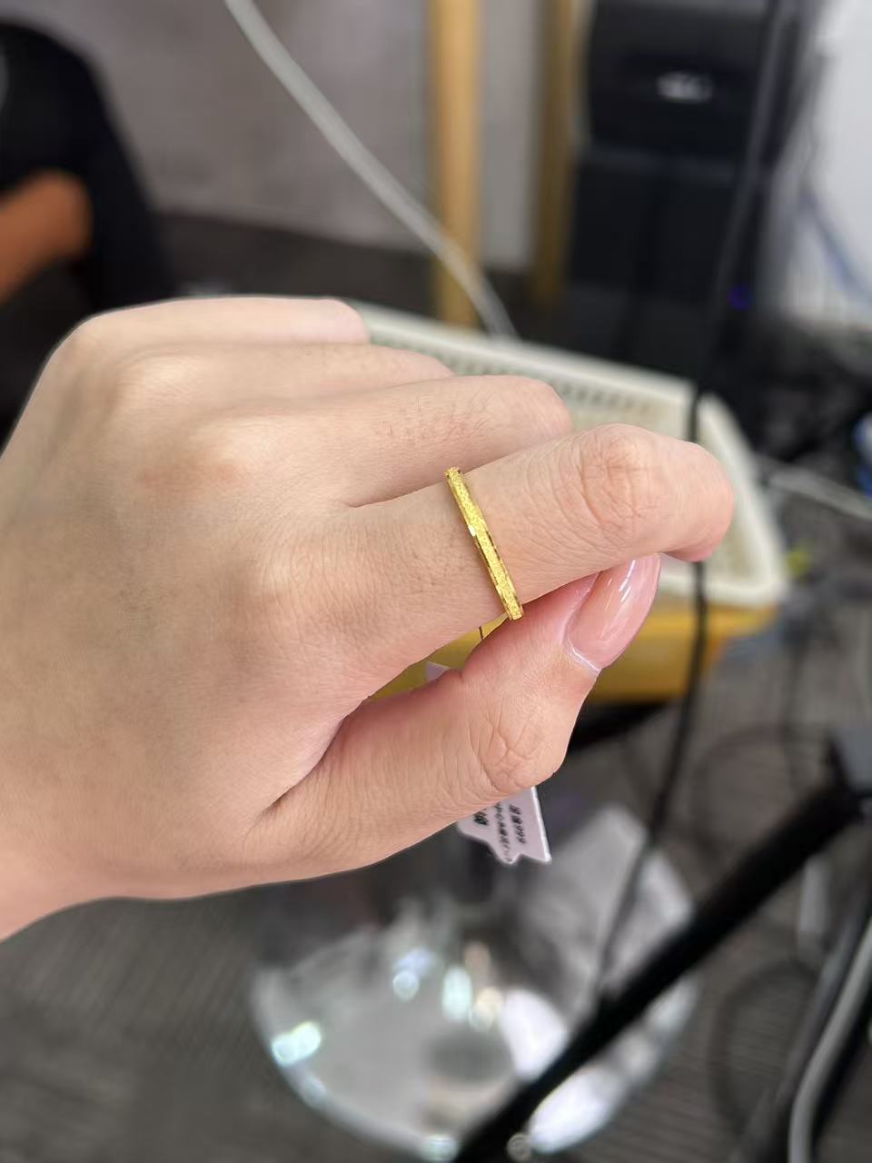 足金999  窄版三生三世戒指