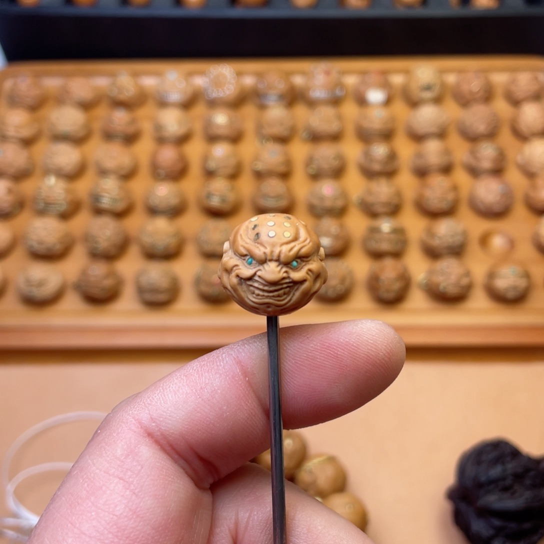 猴头核桃手串猴头核桃戒疤恶僧