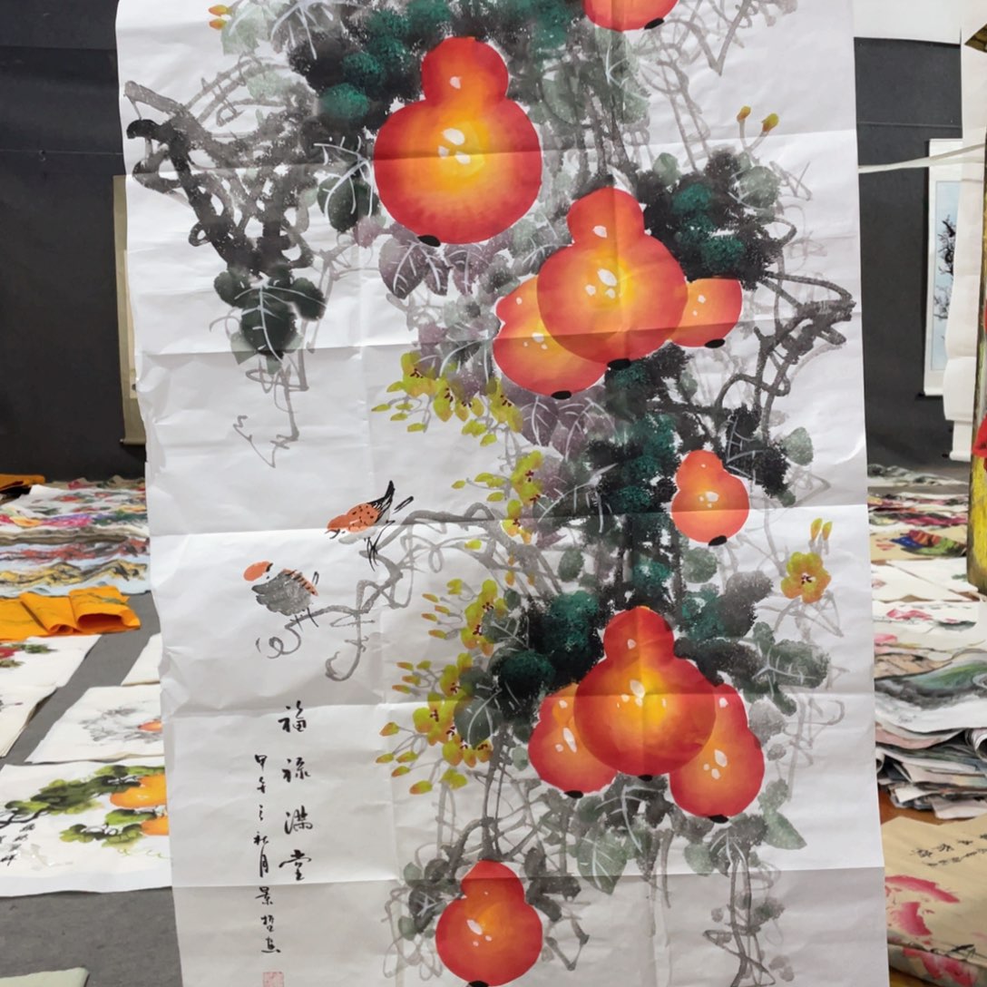 国画国画作品画心一张