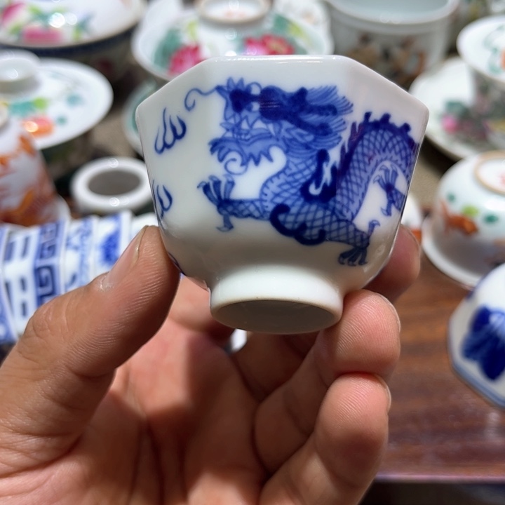 纯手绘精品盖碗杯