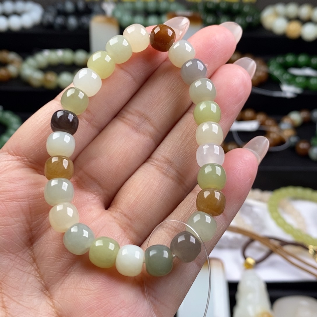 和田玉手串未镶嵌