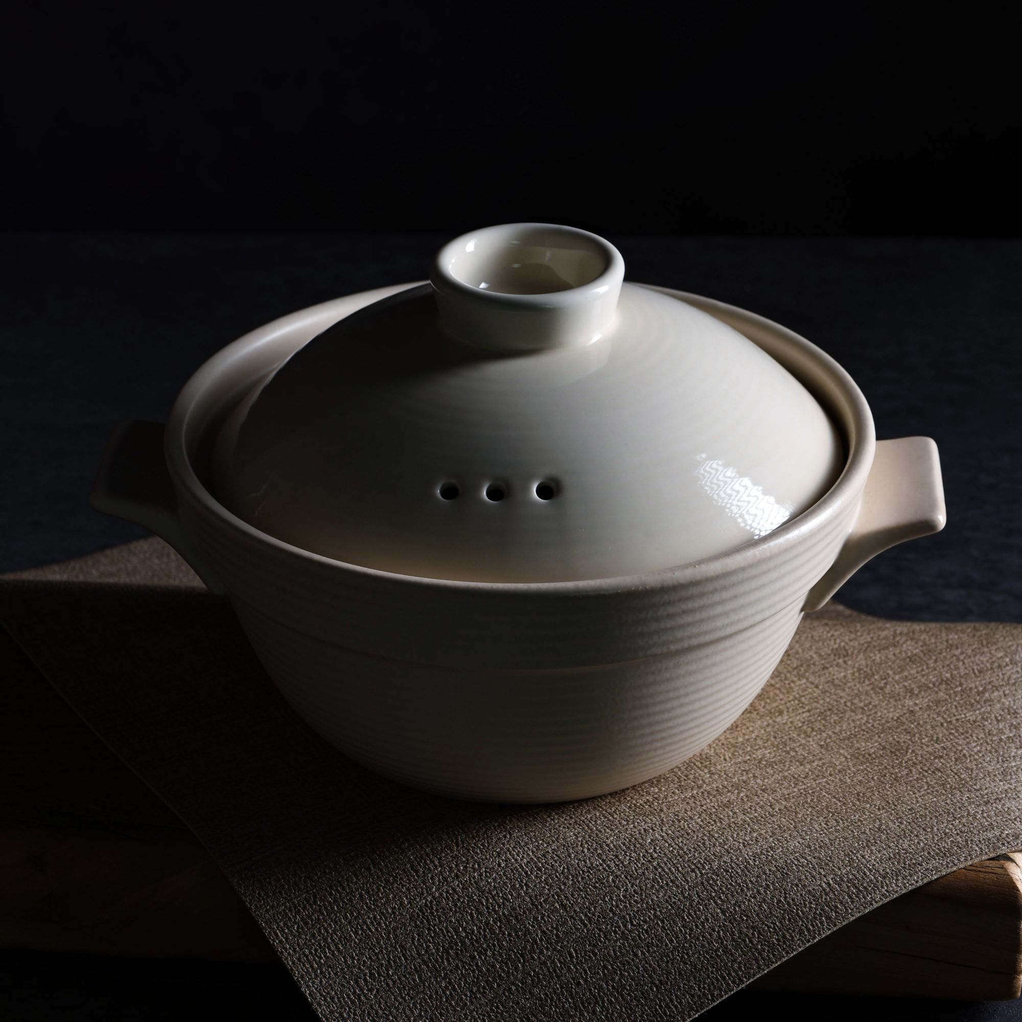 云山景墨陶瓷高温干烧陶土深砂锅（深煲）