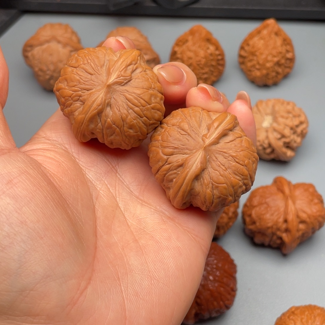 蓝***云把件文玩核桃37乾隆磨