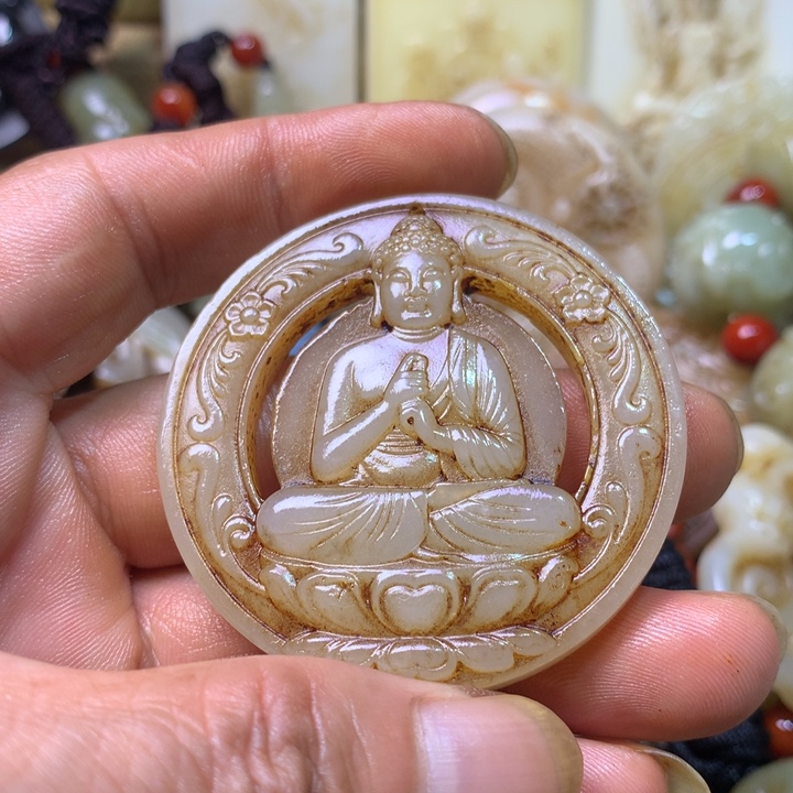 和田玉未镶嵌挂件临****线