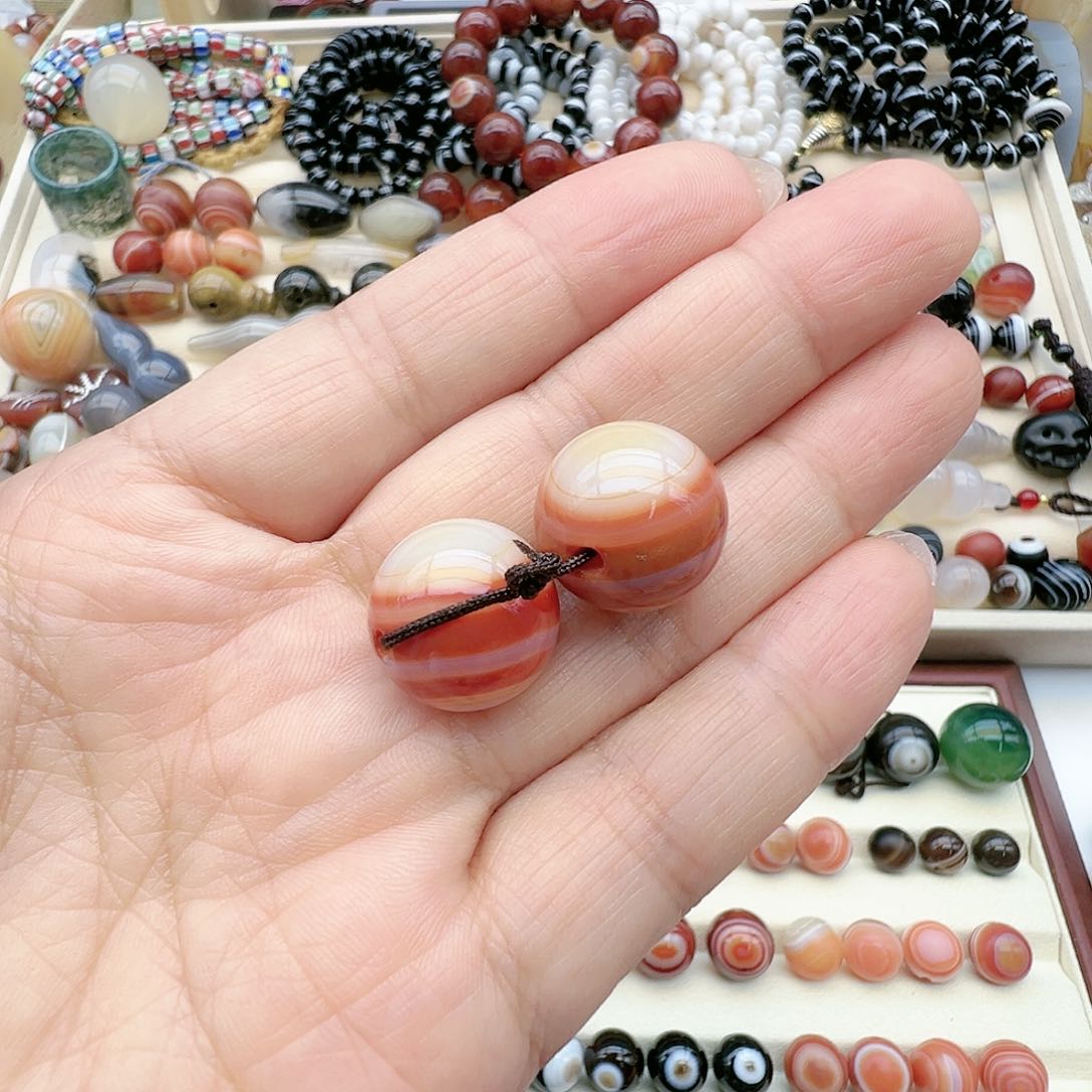 未镶嵌玛瑙/玉髓珠宝半成品振**子