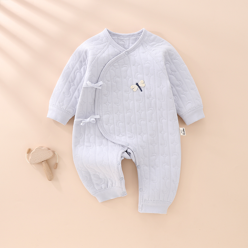 新生儿婴儿A类纯棉无骨狂欢季蝴蝶衣四季春秋宝