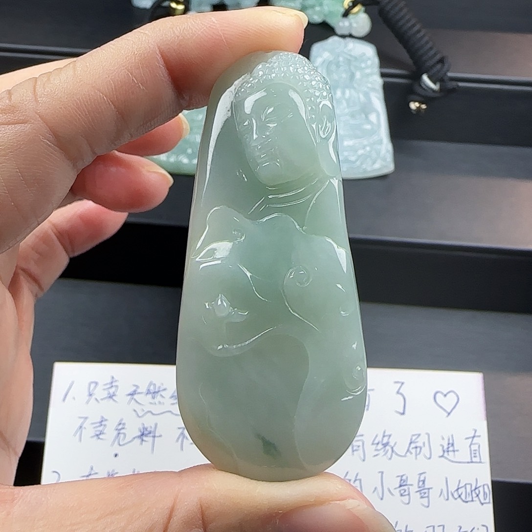 翡翠颈饰未镶嵌天然翡翠A货