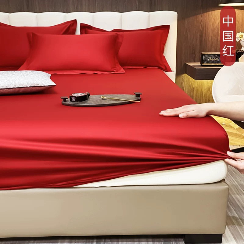 某某森纯色长绒棉1.5床笠微瑕～E009