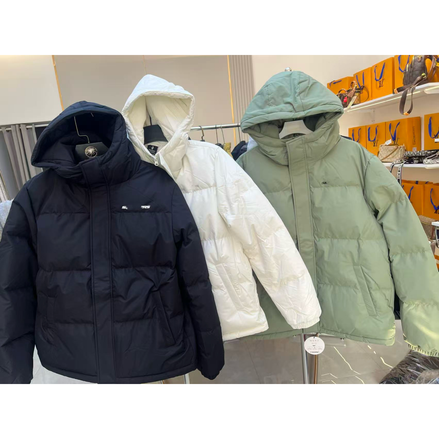  撤柜户外款拉链绒子冬季外套服连帽休闲保暖男女同穿