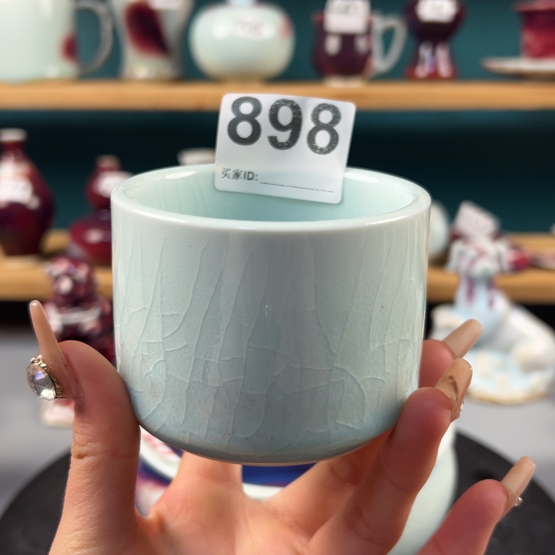 瓷片微瑕主人杯纯手工