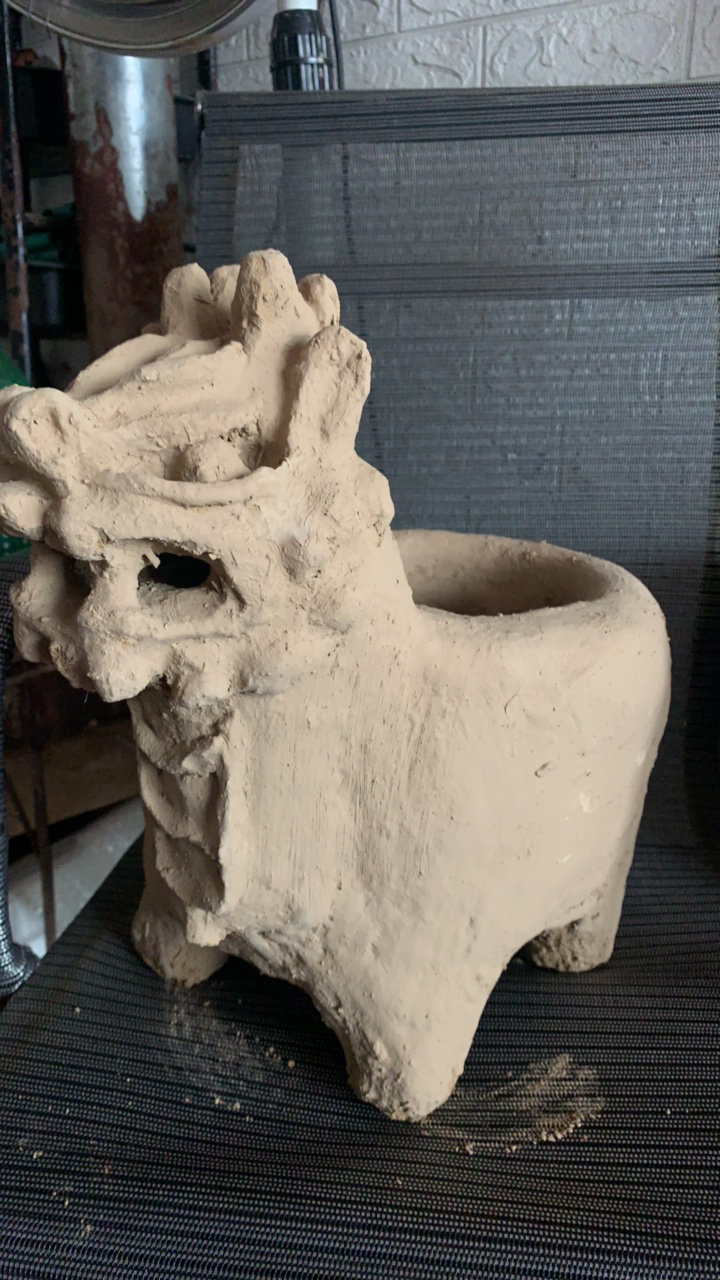 【山窝窝农坊】中号麒麟炉手工泥炉土炉柴火炉