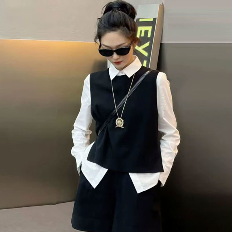 【专柜正品】商场同款2025秋冬百搭羊毛马甲开叉针织背心1399701