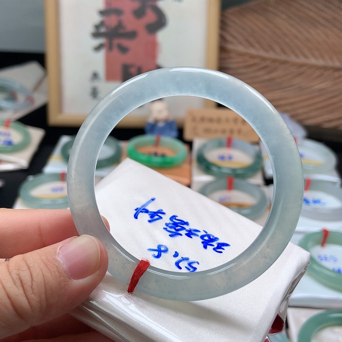 翡翠手镯未镶嵌6号圆条