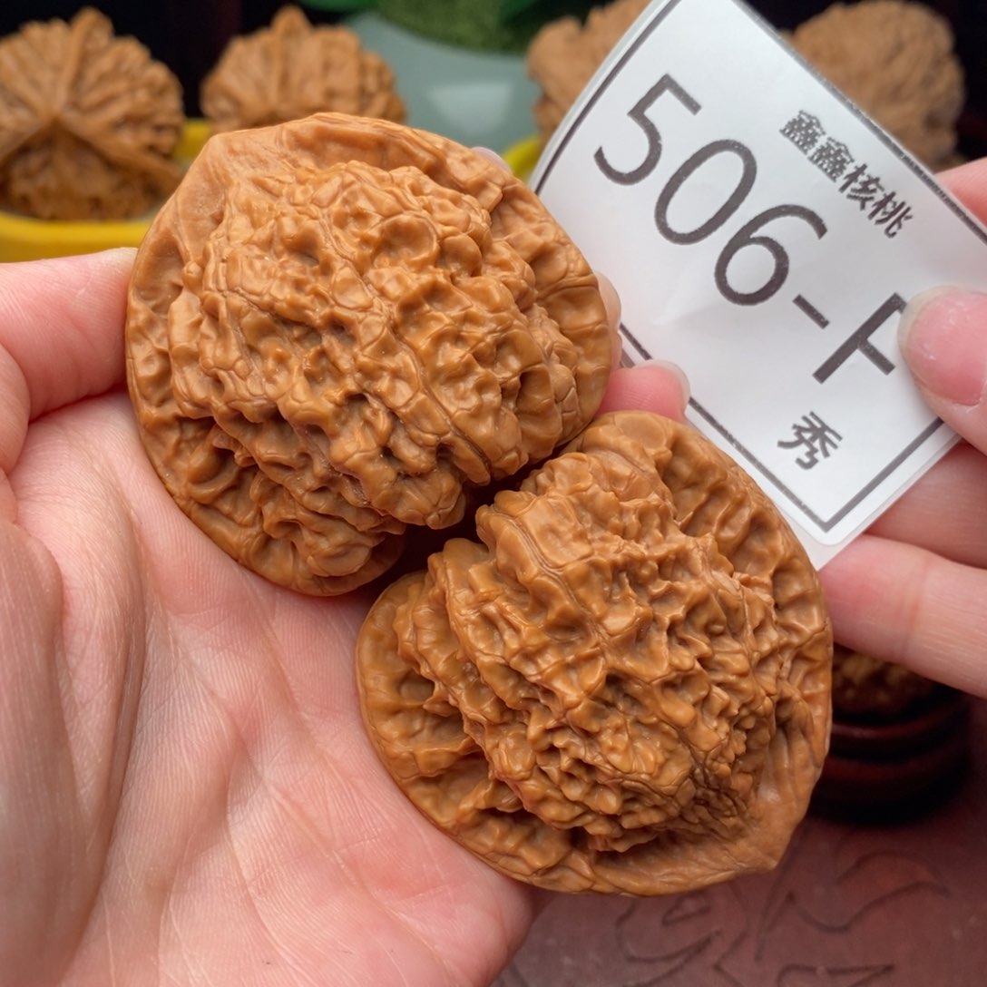 文玩核桃把件官帽50