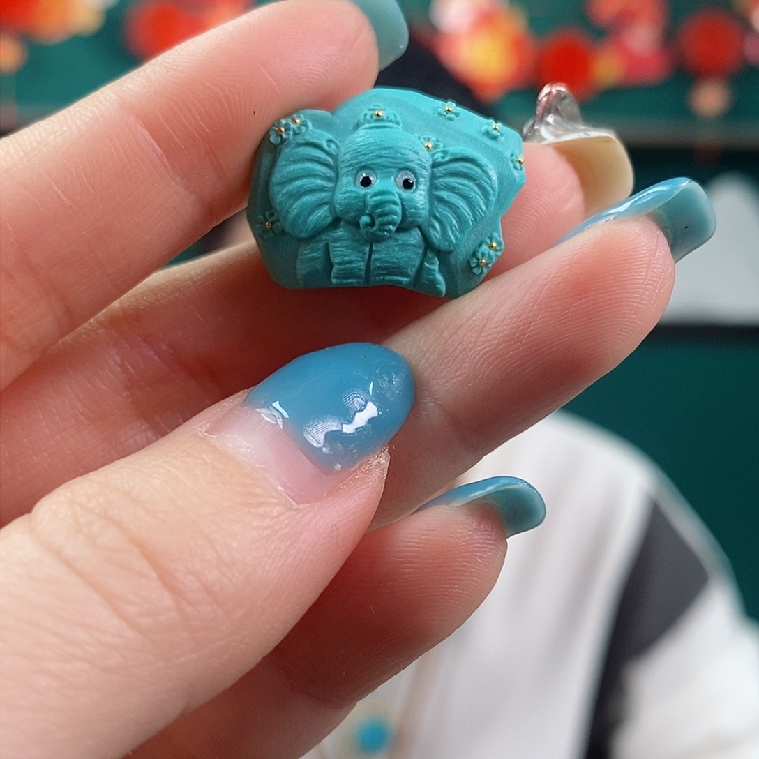 绿松石珠宝奇石未镶嵌