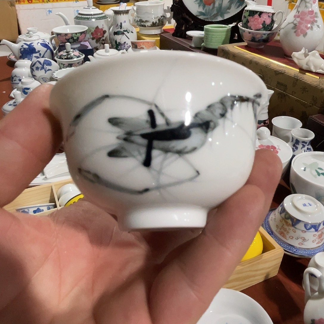 醴陵老厂瓷微瑕慎拍