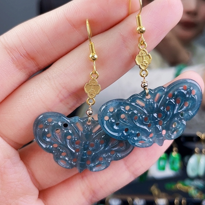 翡翠耳饰未镶嵌饰品