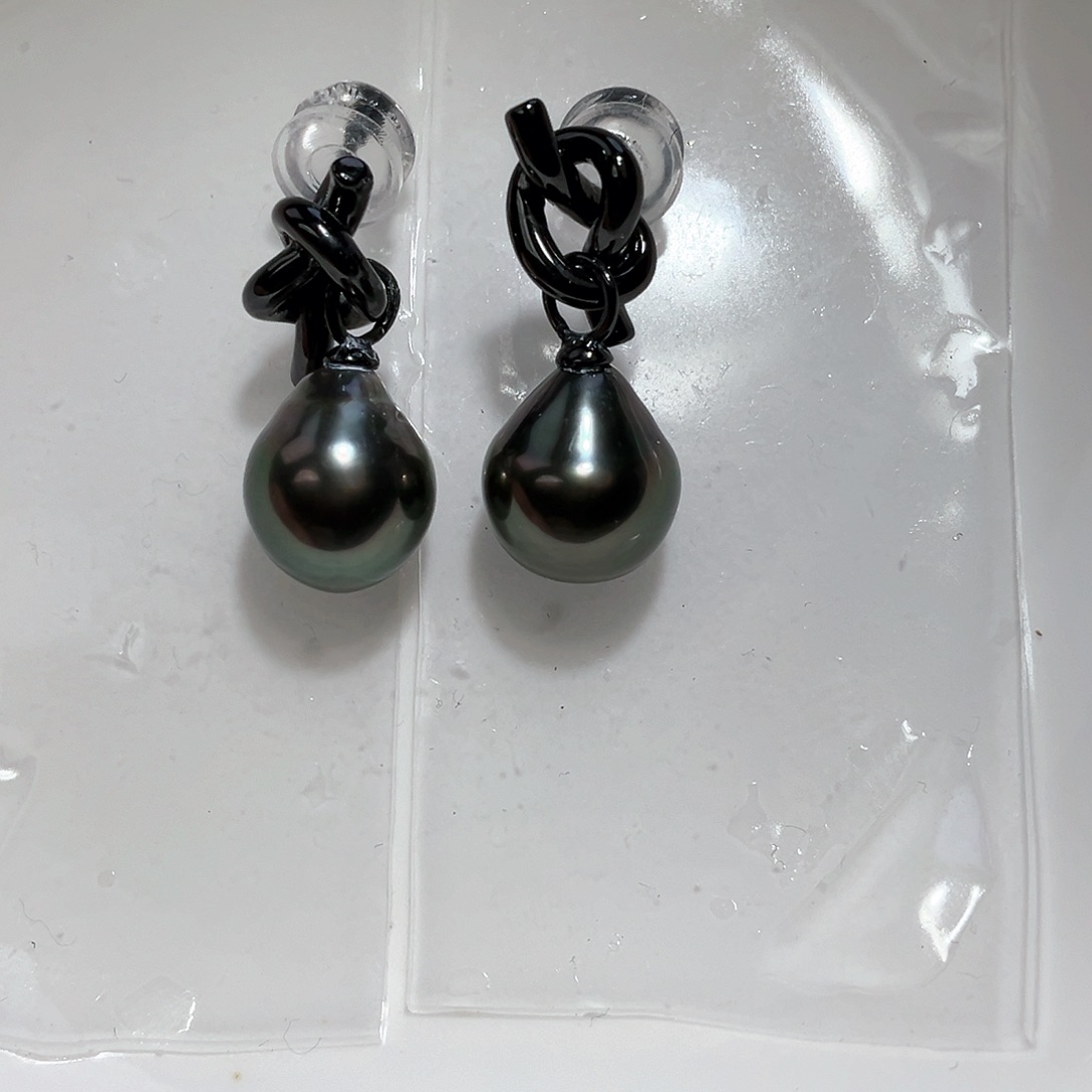 海水珍珠耳饰银S925镶嵌