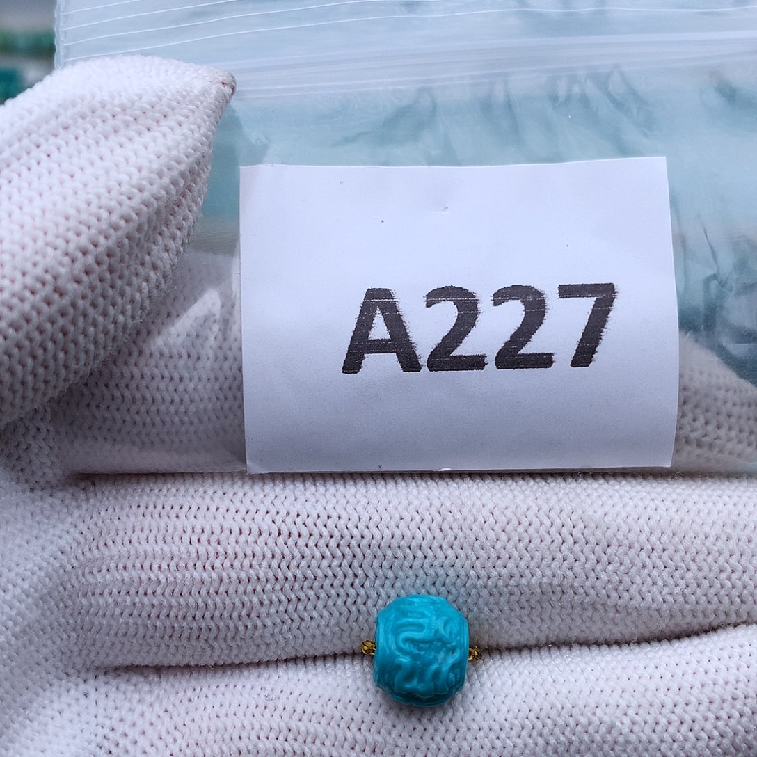 绿松石未镶嵌高瓷高色