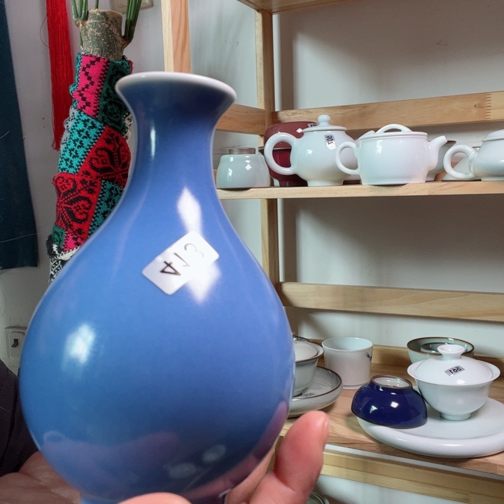 天蓝小花瓶摆件全品