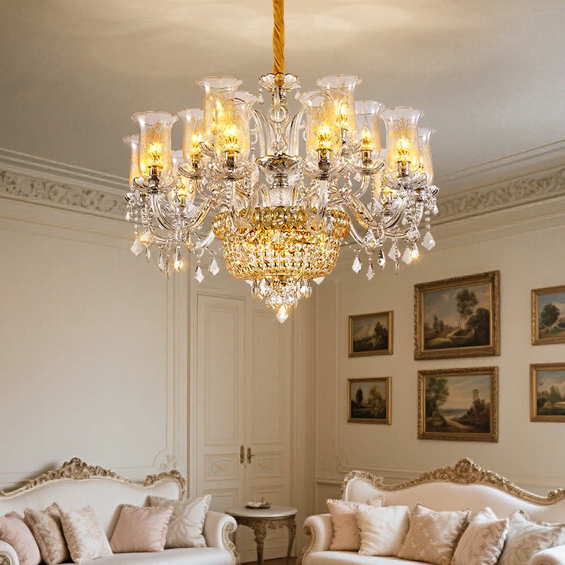 法式吊灯客厅餐厅卧室水晶灯轻奢大气家用酒店欧式别墅大厅装饰灯