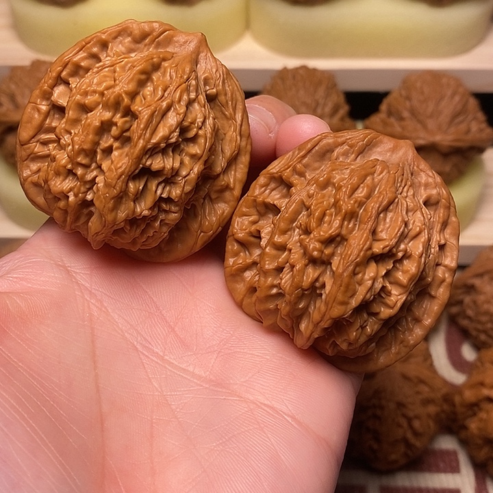 吊坠文玩核桃45.5虎头全品