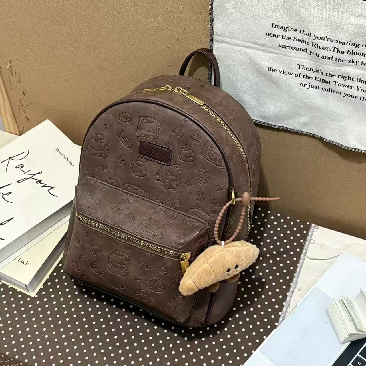 卷卷小众双肩包e221