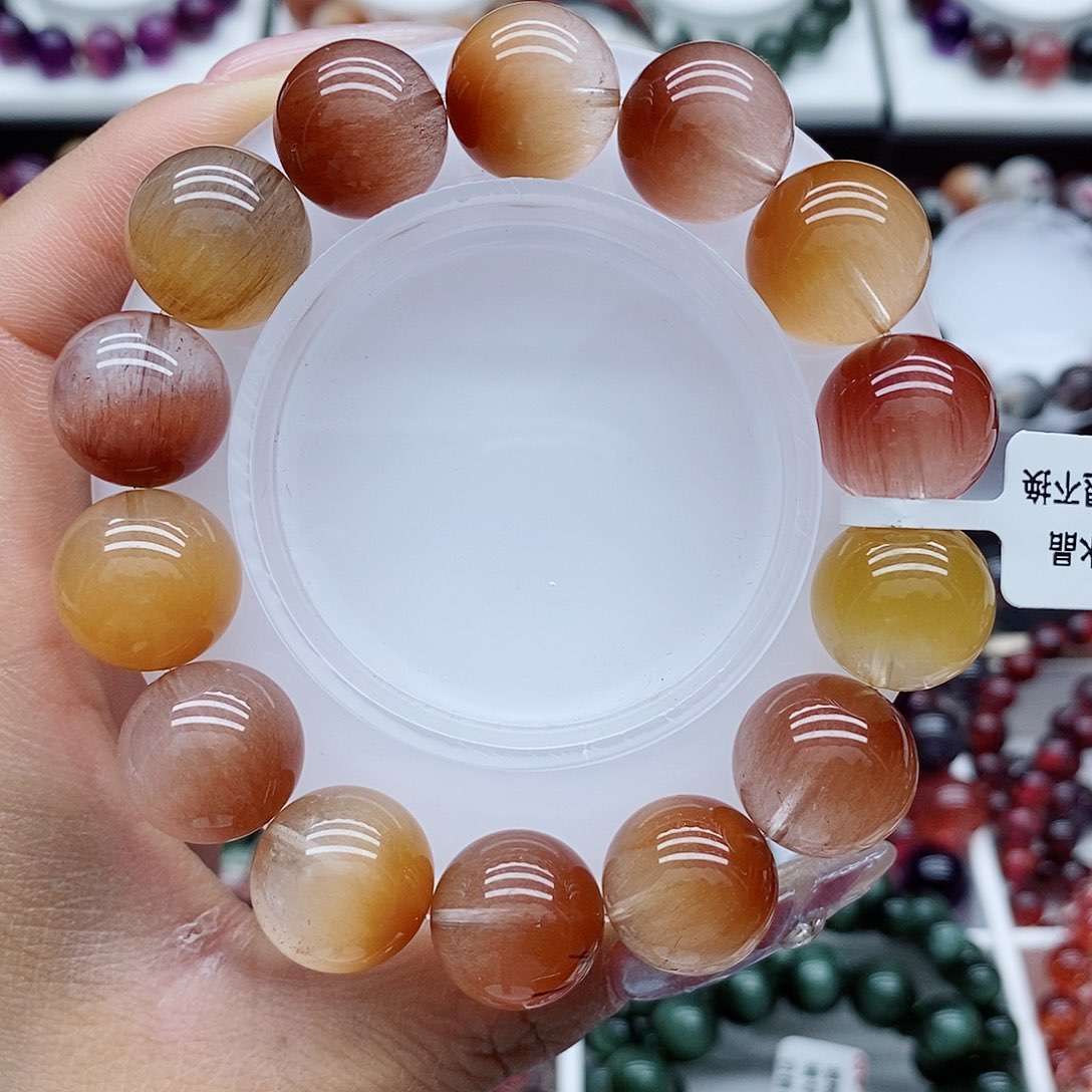 手链未镶嵌水晶稀有色兔毛