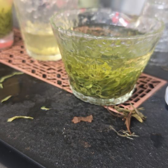 水晶玻璃信阳毛尖大叶茶9号同款