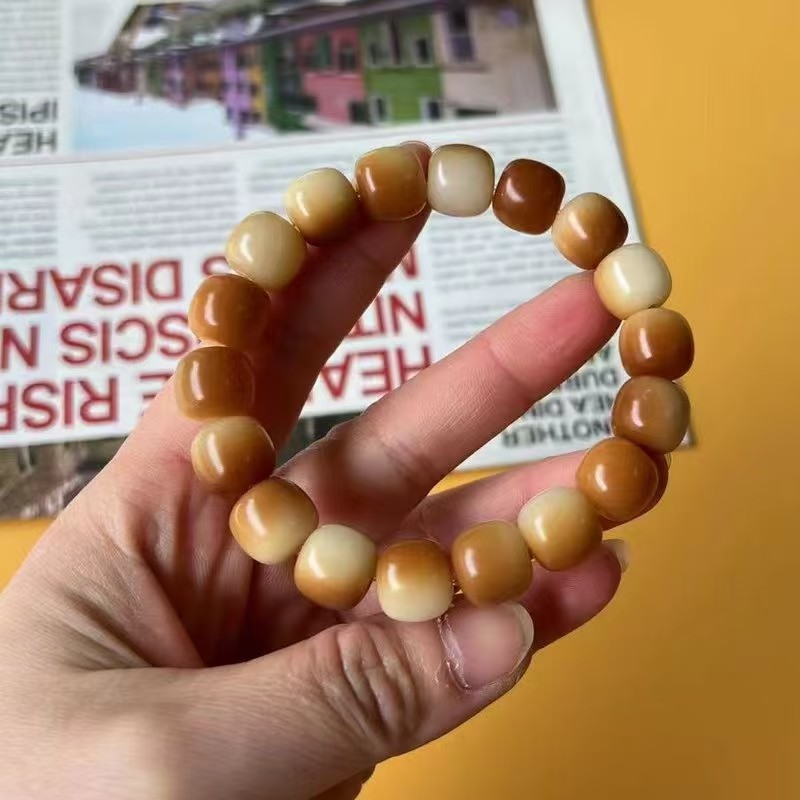 木质手链 401不带礼盒发货1.0碳烤玉化菩提手串