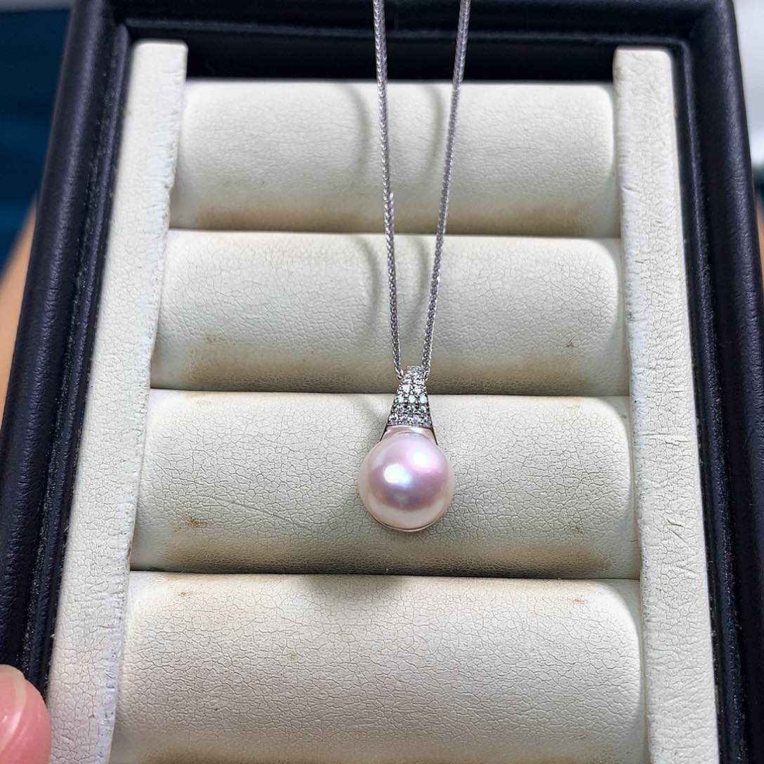 淡水珍珠颈饰银S925镶嵌