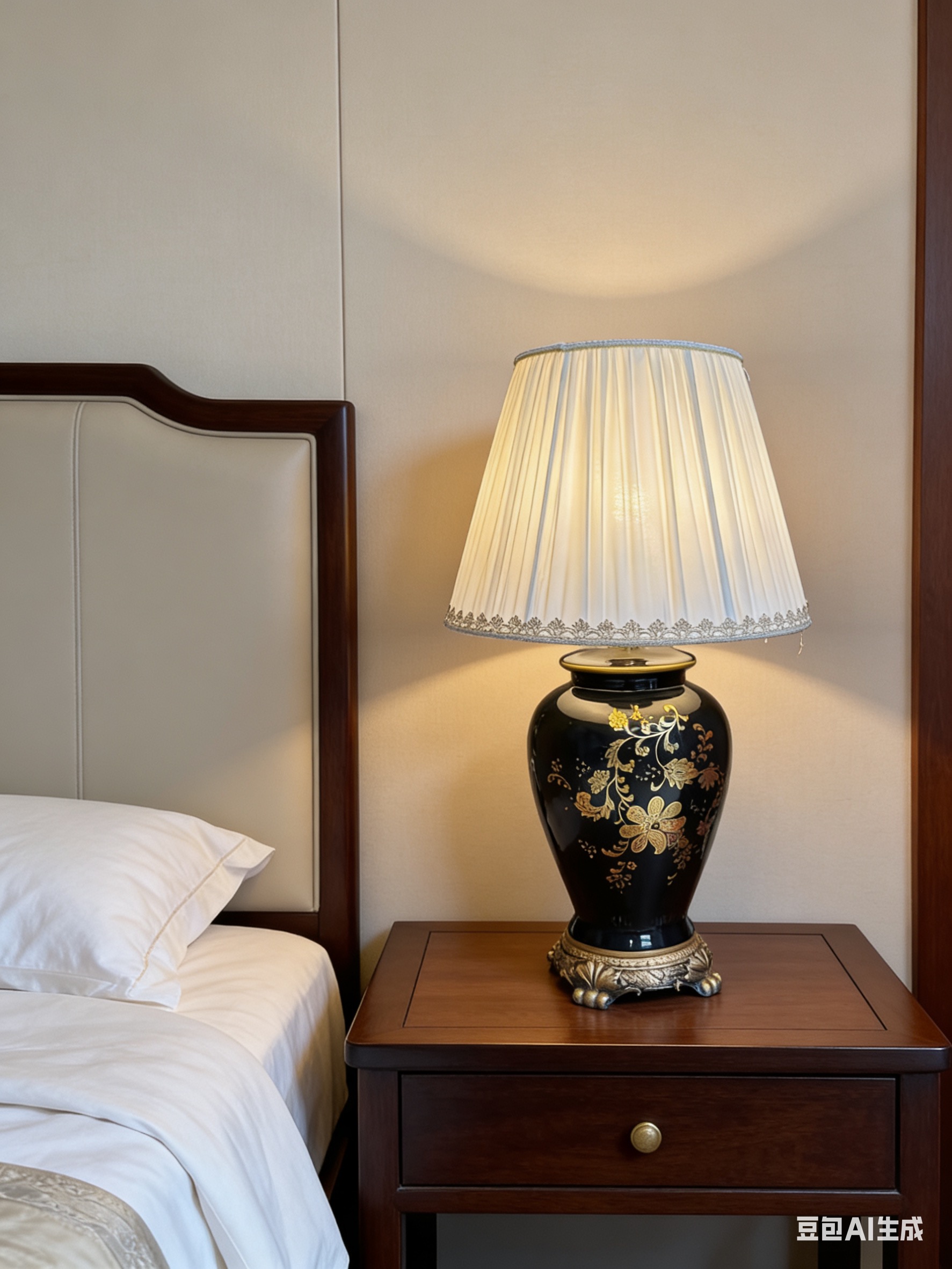新中式美式景德镇陶瓷台灯卧室床头客厅会所酒店别墅民宿装饰