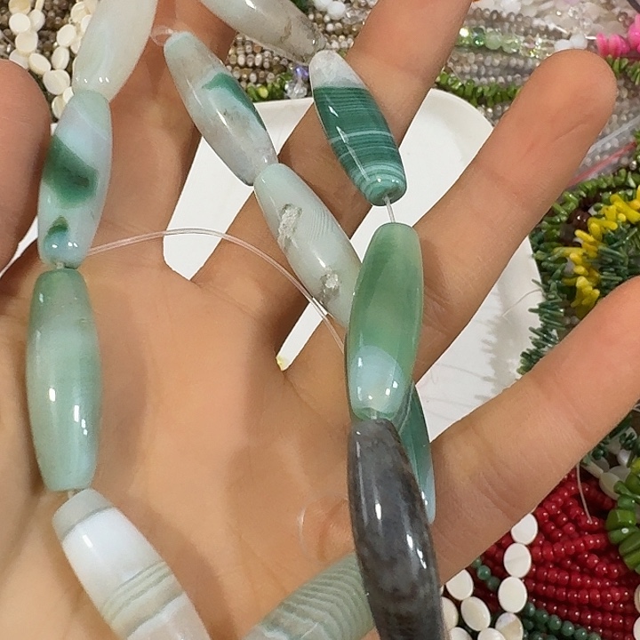 玛瑙/玉髓合金珠宝半成品17号打包有瑕