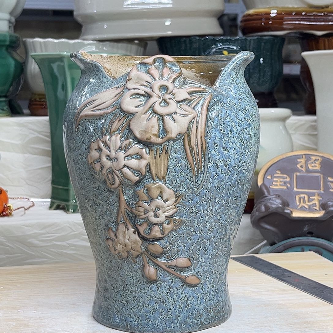 陶瓷绿植多肉微瑕花盆口径13*20