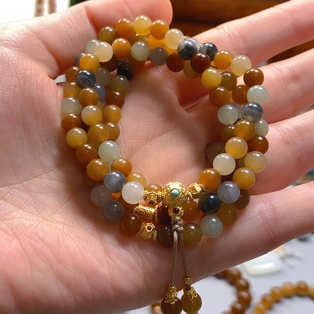 和田玉手串未镶嵌