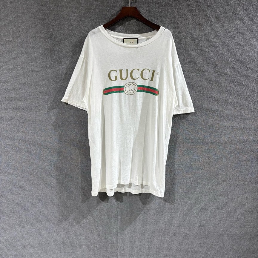 99新 GUCCI/古驰 （pm）字母logo薄款短袖 s码/4189