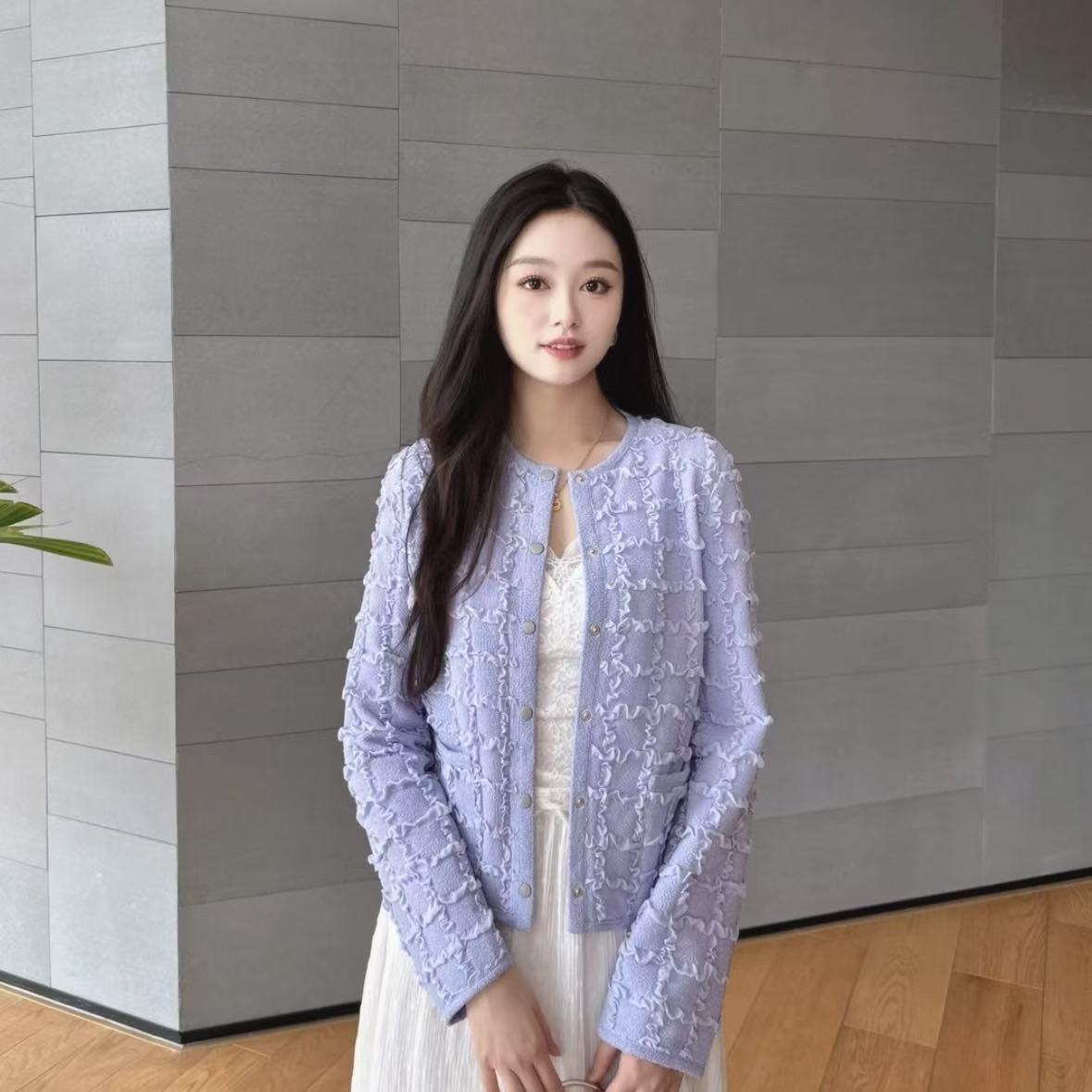 香榭巴黎时尚百搭小香风气质女小香风外套1400512