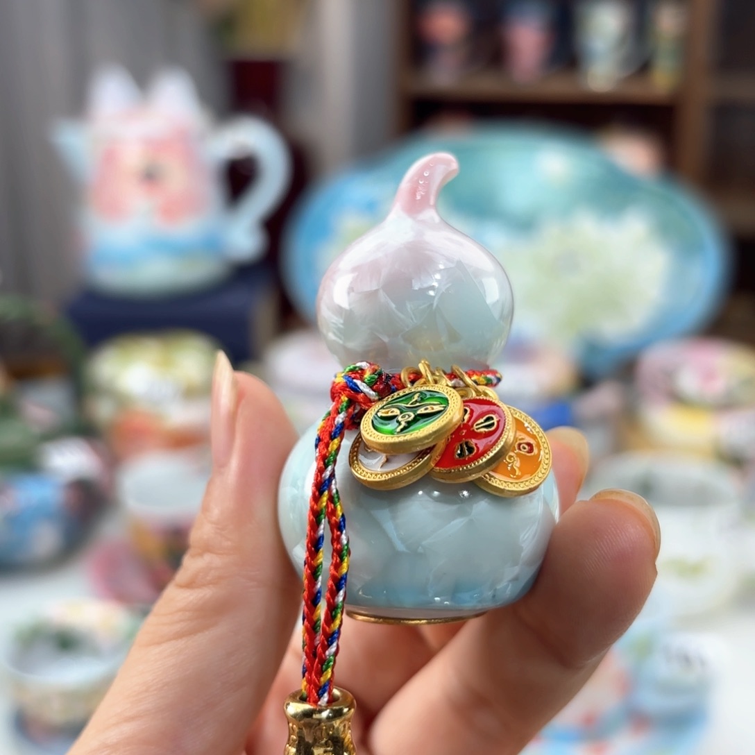 景德镇手绘高温釉下彩陶瓷茶具