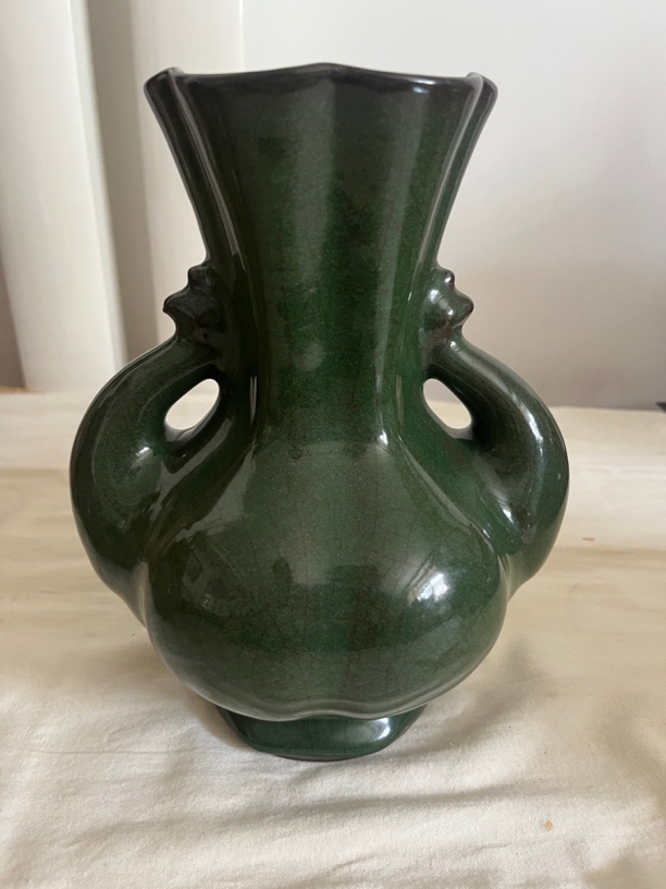 摆件双雀花口瓶全品